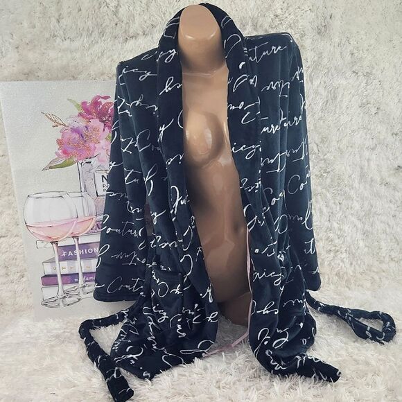 {Juicy Couture} Black Logo Robe - Picture 5 of 5